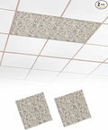 2 Pack Fluorescent Light Cover for Ceiling Lights, Modern Vintage Flowers by Unknown