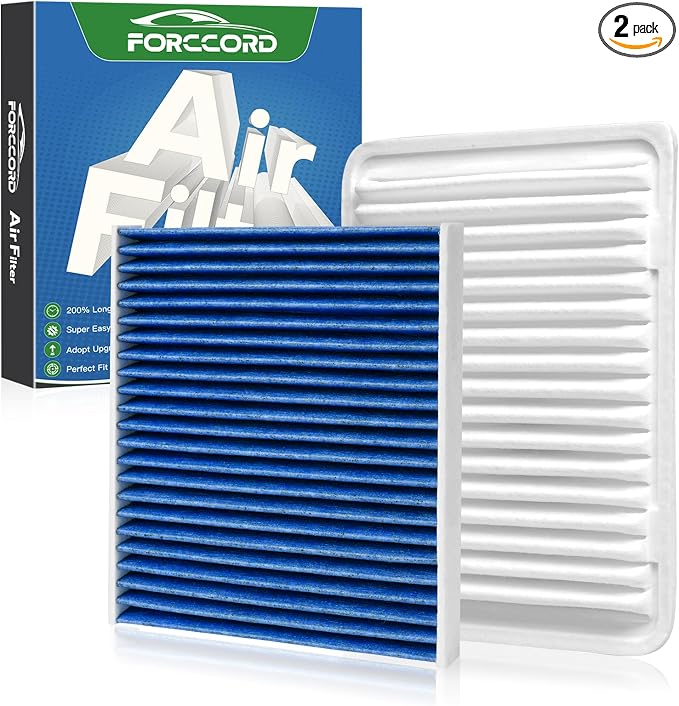 Cabin & Engine Air Filter Fit for Toyota Corolla 2009-19, Matrix 2009-14 by Forccord