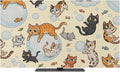 Watercolor Pets Fish Bubbles Indoor TV Cover, Elastic TV Screen Protector Brown by Unknown