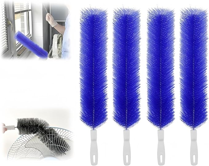 Bendable Microfiber Head, New Fan Cleaner Brush Reusable Dust Remover Washable by AYNUUY