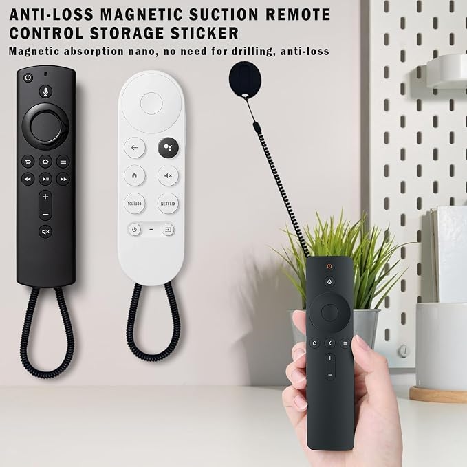 4-Pack Magnetic TV Remote Leash Holders - Image 3