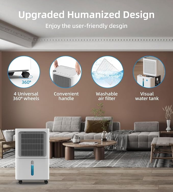 VEAGASO 2500 Sq. Ft Dehumidifier - Image 6