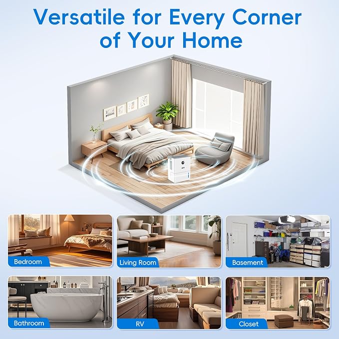 2-in-1 Dehumidifier and Humidifier Combo, 68 oz Tank - Image 9