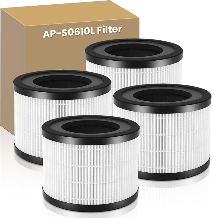 4 PACK AP-S0610L Replacement Filter Compatible by HKNECE