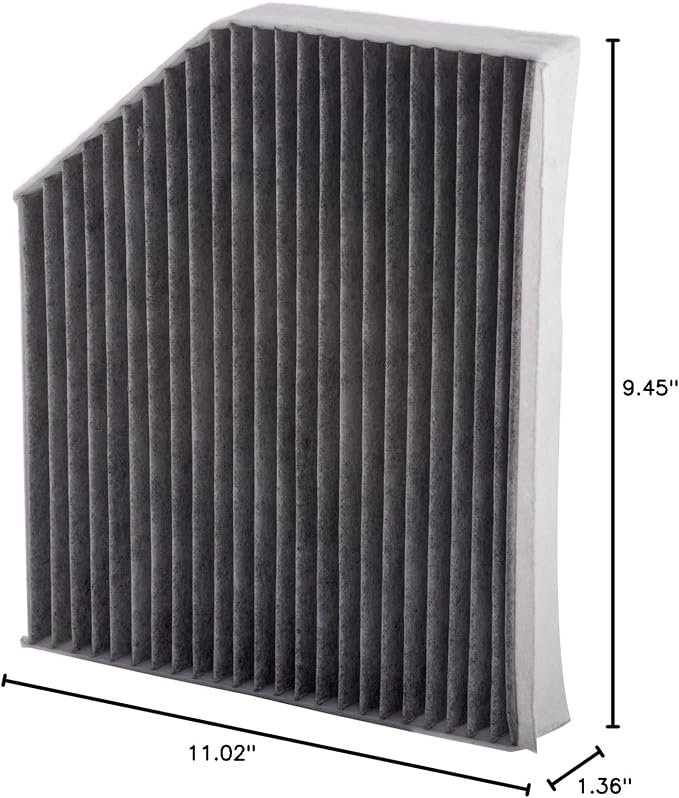 PG PC6071C Activated Charcoal Cabin Air Filter | Fits 2010-2017 Audi Q5 2.0L - Image 9
