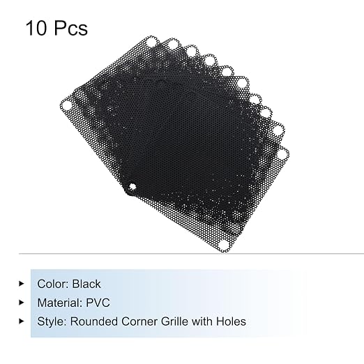 MECCANIXITY 10PCS PC Dust Filter, 70mmx70mm PVC Computer Case Cooler Dustproof - Image 3