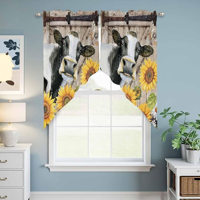 Retro Farmhouse Flower Swag Valances - Image 6