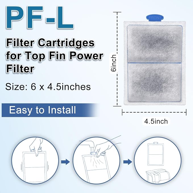 driamor 24 Pack PF-L Fish Tank Filter Cartridges Compatible - Image 4