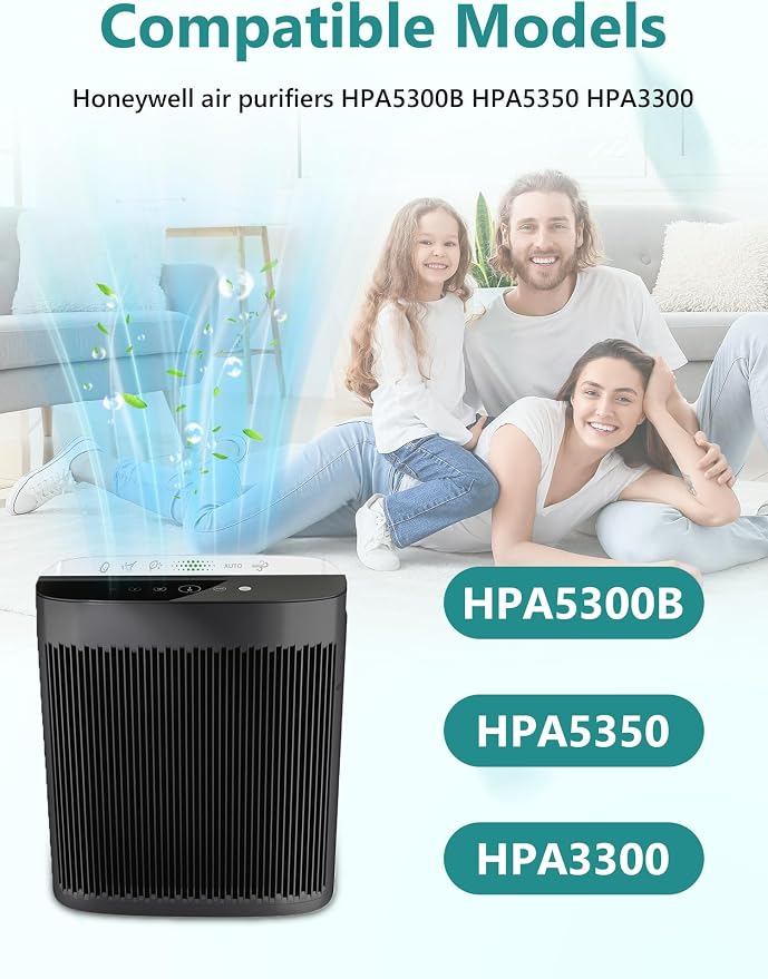 HPA5300B Replacement Filter for Honeywell HPA5300B HPA5350 HPA3300, 3 R Filters - Image 3