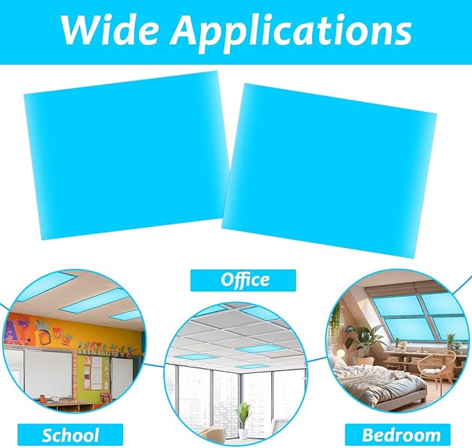 Wiooffen 4 Pcs Fluorescent Light Covers - Image 4