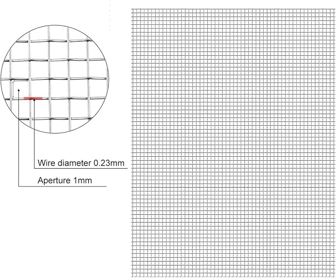 20 Mesh Stainless Steel Woven Wire, High-Density Ventilation Protecting Mesh - Image 3