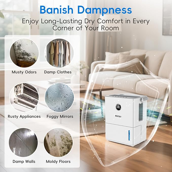 2-in-1 Dehumidifier and Humidifier Combo, 68 oz Tank - Image 8