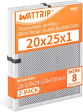 2-Pack 20x25x1 MERV 8 Reusable & Washable Electrostatic Air Filters by BreatheSmartLiveClean
