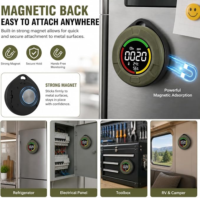 Portable Air Quality Detector, Indoor Air Quality Monitor - Image 4