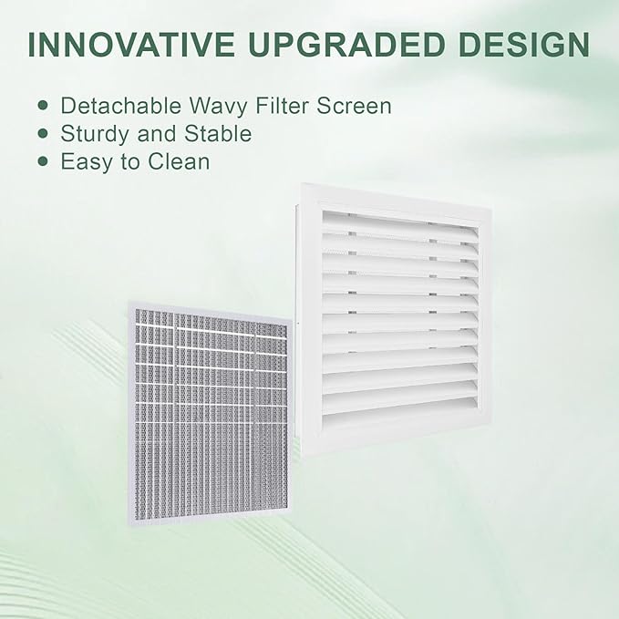 14"x20" Aluminum Gable Vent, Filter Screen - Image 5