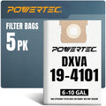 POWERTEC DXVA19-4101 Vacuum Bags 5 Pack by POWERTEC