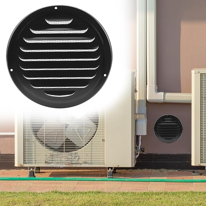 QWORK 6 Inch Black Soffit Vent Cover - Image 8
