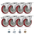 5" Heavy Duty Plate Casters by CLOATFET