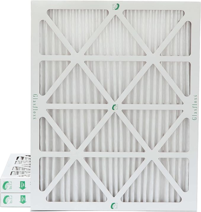 Glasfloss ZL 20x25x2 MERV 10 Pleated 2" Inch Air Filters by Glasfloss