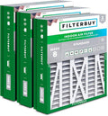 Filterbuy 21x27x5 Air Filter MERV 8 Essential Dust & Allergy Defense, Pleated by Filterbuy