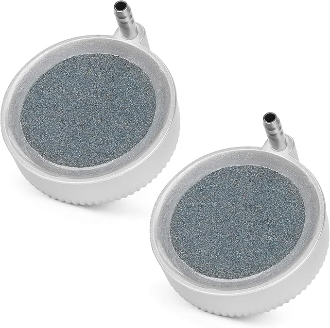 hygger Nano Air Stone for Aquariums, 2 Inch 2 Pack Quiet Fish Tank Bubbler High by hygger