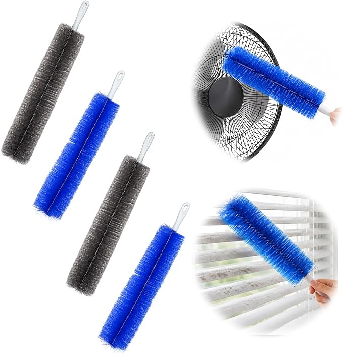 Bendable Microfiber Head, 2026 New Fan Cleaning Brush Reusable Dust Remover by Unknown