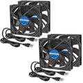 4Pcs 92mm USB Fan 92mm x 25mm Cooling Fan 5V 9225 USB DC Brushless Small by Unknown