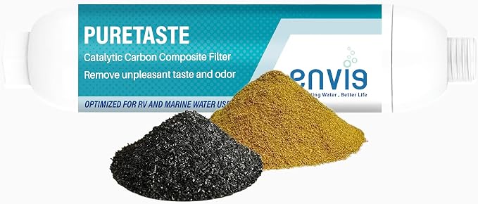 Envig Puretaste Catalytic Carbon KDF Inline RV Filter, Chloramine, Hydrogen - Image 3