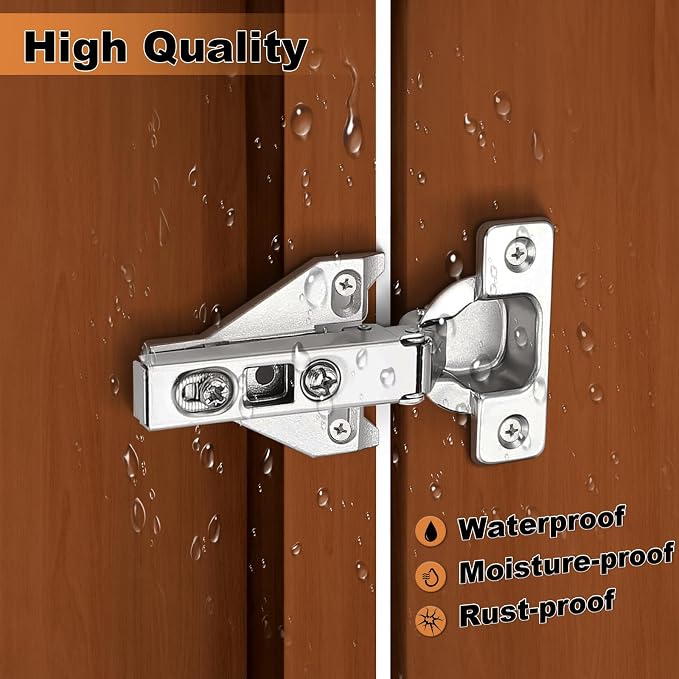 Probrico CHHS09 Clip On Face Frame Mounting Concealed Cabinet Hinges, 1 Pair - Image 5