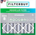 Filterbuy 25x25x4 Air Filter MERV 8 Essential Dust & Allergy Defense, by Filterbuy