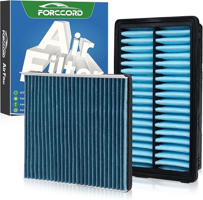 Cabin Air Filter & Engine Air Filter Kit Fit by Forccord