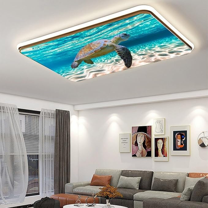 2 Pack Sea Turtle Fluorescent Light Cover - Image 5