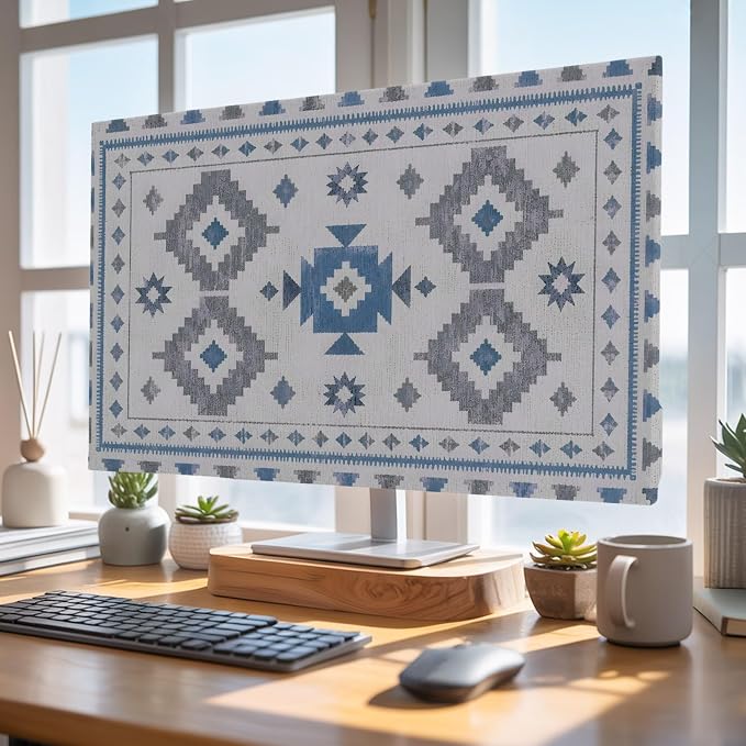 Southwestern Tribal Geometric Indoor TV Cover, Elastic TV Screen Protector by Unknown