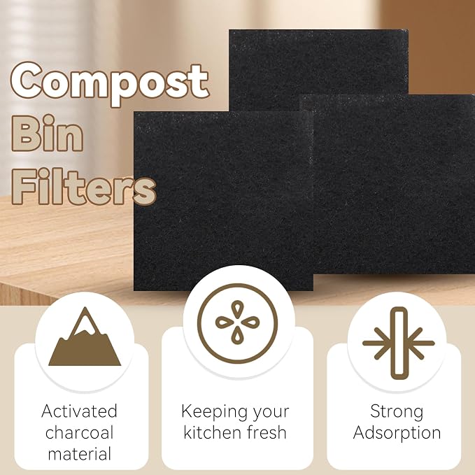 Biaungdo 12 Pack 5 Inch Sqaure Charcoal Filter Replacements - Image 2