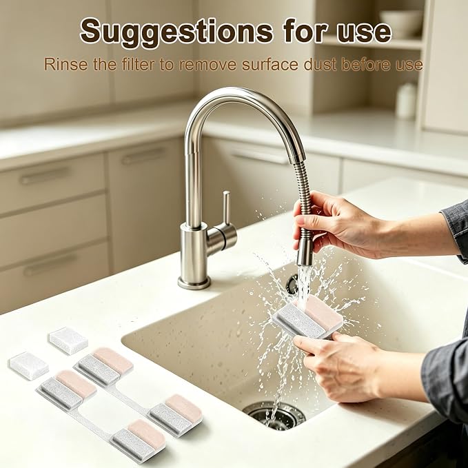 8PK Cat Fountain Filter for FN-W17 | 8 filters + 8 sponges + 1 brush vs 6+6. - Image 7