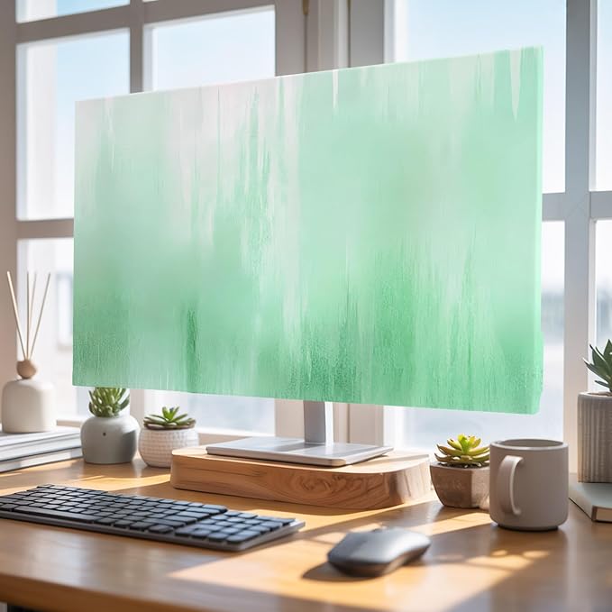 Minimalist Green Background Indoor TV Cover, Elastic TV Screen Protector - Image 4