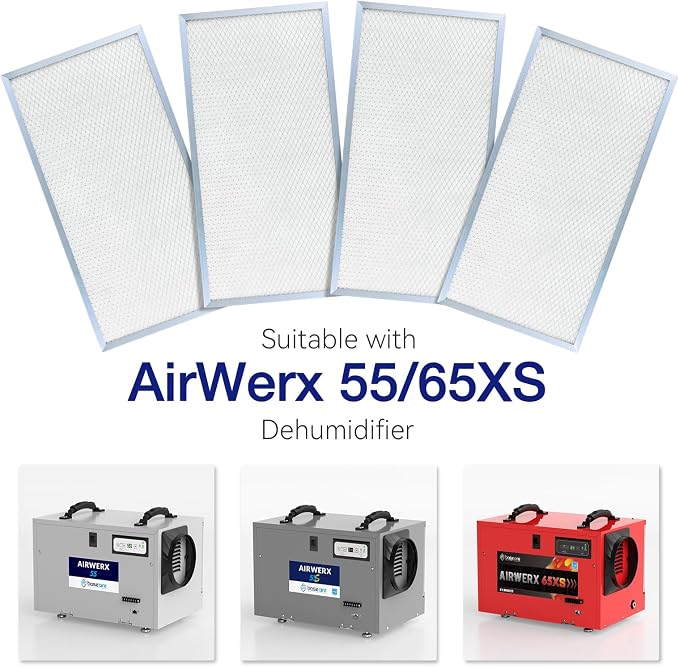 BASEAIRE 4 Pack MERV-8 Filter Replacement Set - Image 3