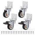 HOLKIE Side Mount Casters Wheels 1.25 Inch by HOLKIEUSA