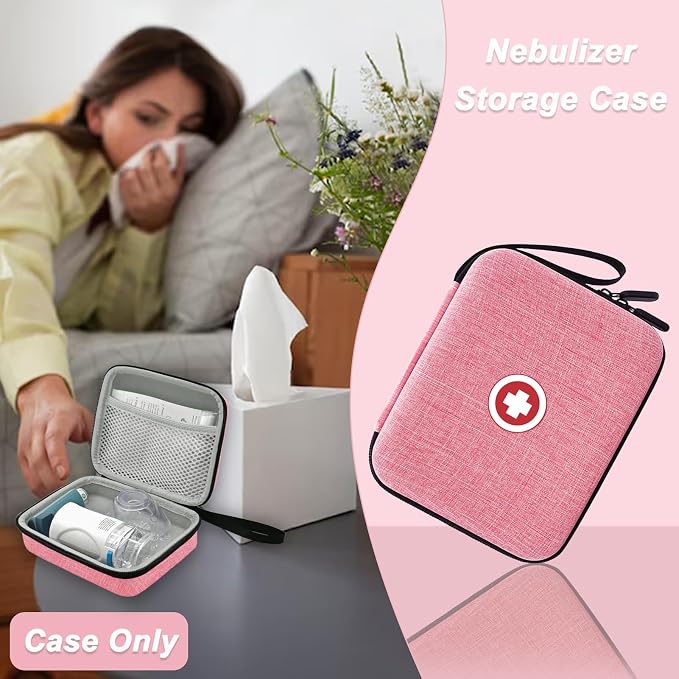 Klawdsky Carrying Case for Portable Nebulizer, Travel Medical Bag, Hard - Image 4