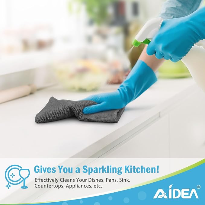 AIDEA Microfiber Cleaning Cloth-50PK, Soft Microfiber Towels - Image 5