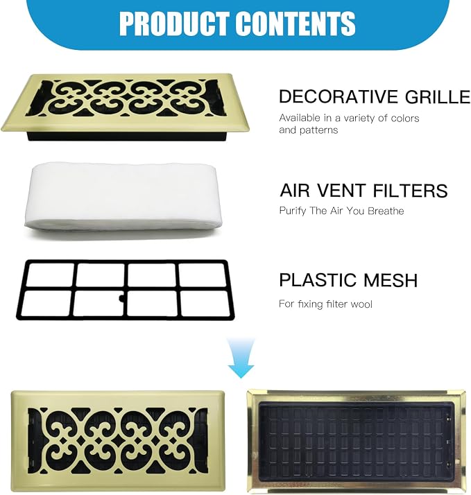 Brushed Gold Heavy Duty Floor Register - Image 7