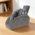TV Remote Control Holder with 5 Compartments, Pu Leather Remote Caddy/Tray by WAYIFON