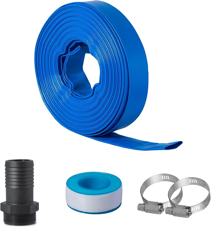 Eastrans 1 1/2 in x 100 ft Pool Backwash Hose Kit - Image 7