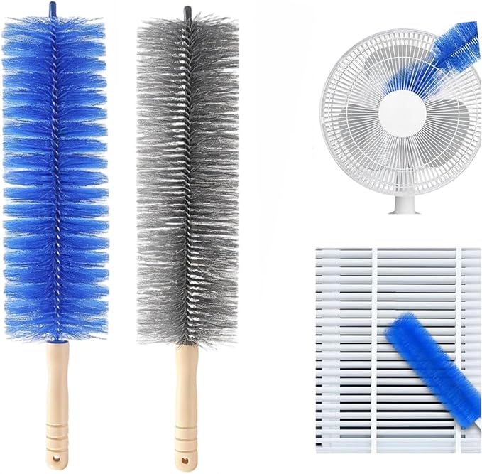 Upgrade Fan Cleaning Brush, Bendable Microfiber Duster Head, Reusable Dust by TAKJUMP