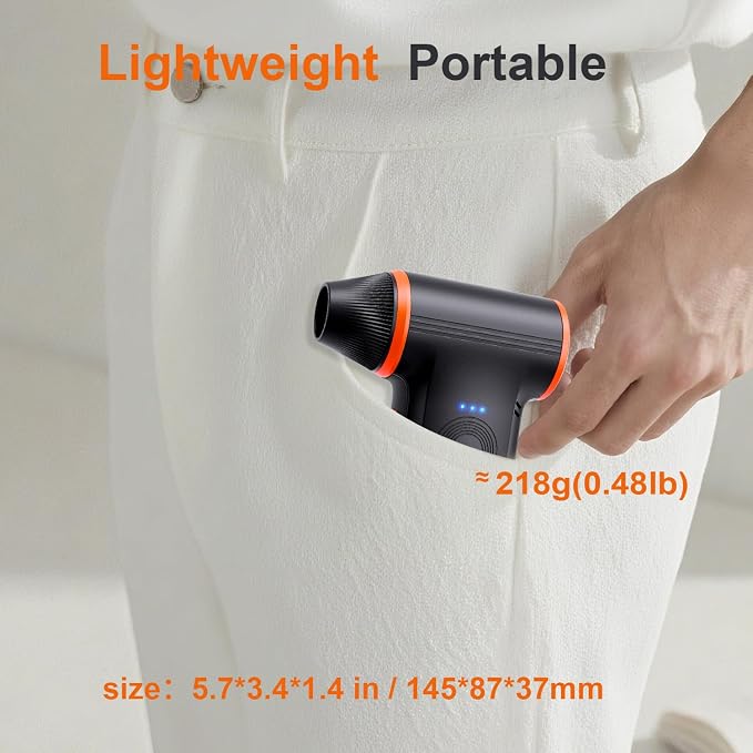Compressed Air Duster-150000RPM Super Power Rechargeable Air Duster, 3-Gear - Image 6