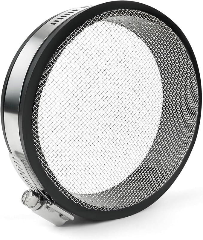 4″ Turbo Inlet Guard – Black Steel Mesh Screen, Universal 4″ / 102 mm Fit – by Unknown