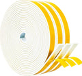 Yotache White Windows Doors Insulation Seal Tape 3 Rolls 1/2" x1/8", Adhesive by yotache