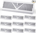 Yaocom 10 Pack Baseboard Register Vent 15 Inch Duct Opening Size Vent Covers by Yaocom