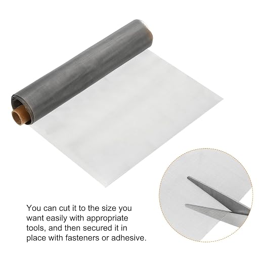 PATIKIL 304 Stainless Steel Wire Mesh Screen, 100 Mesh Woven Air Vent Filter - Image 3