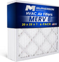 20x25x1 Air Filters, MERV 8 Pleated HVAC AC Furnace Filter Replacement by McPhersonManufacturing